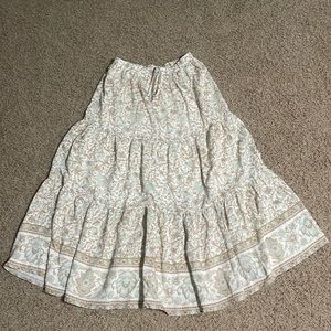 By the River-size medium-green, cream, and tan colored